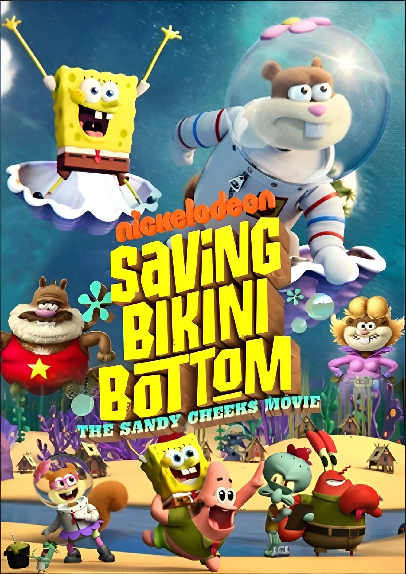 دانلود انیمیشن نجات بیکینی باتم: فیلم سندی چیکس Saving Bikini Bottom: The Sandy Cheeks Movie 2024 دوبله فارسی